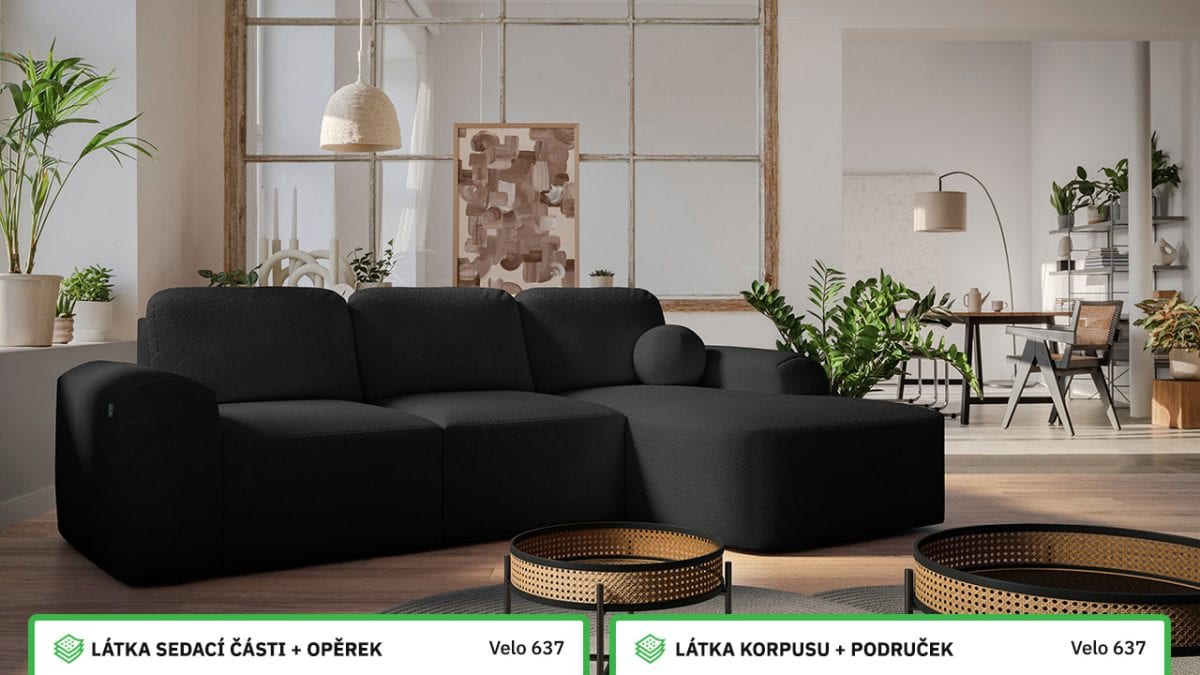 Rohová sedací souprava BERGO I Barevné provedení