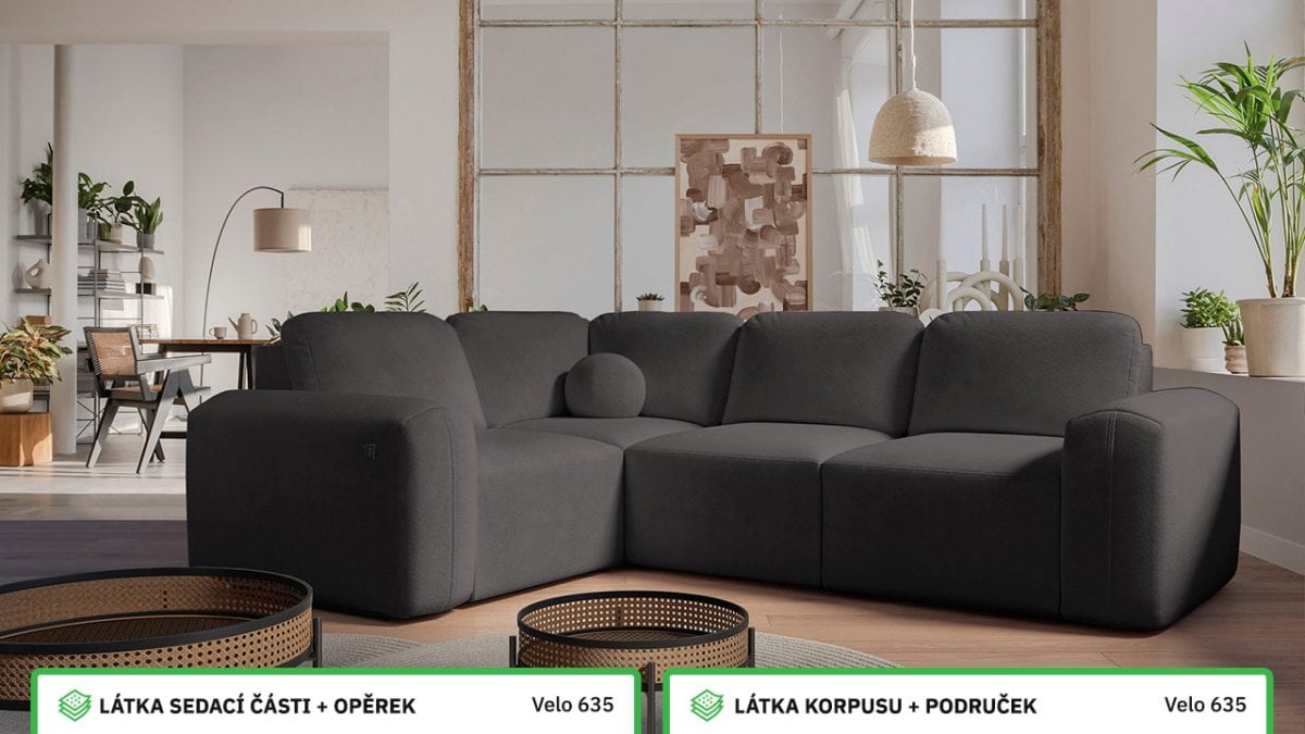 Rohová sedací souprava BERGO II Barevné provedení
